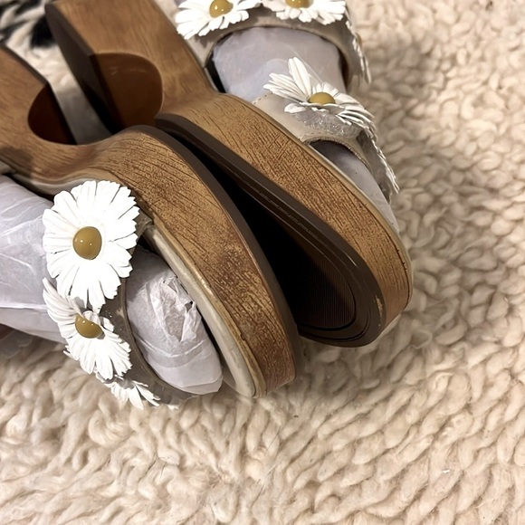 LUCKY BRAND Womens Beige Daisy Juleii Slip On Leather Slingback Sandal 11 M - Picture 11 of 11